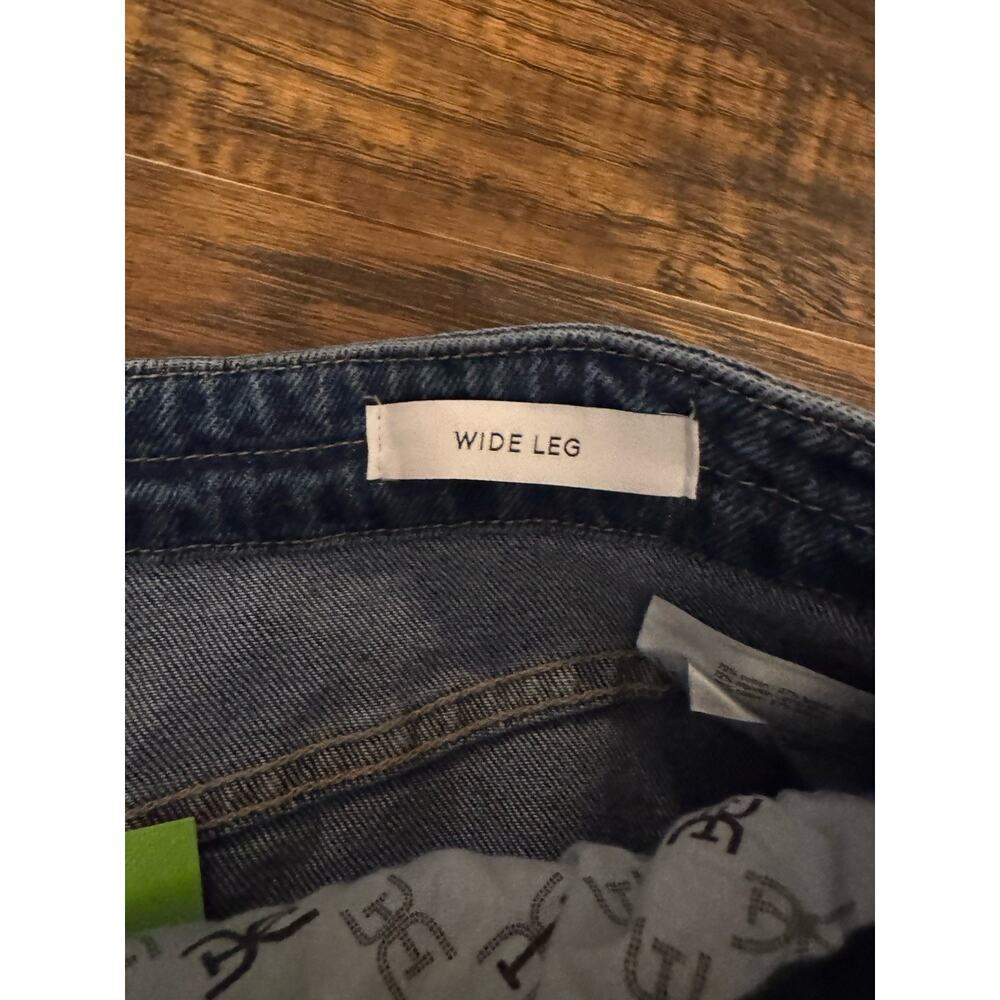 Sam Edelman Womens Blue Medium Wash Pocket Denim Wide-Leg Jeans Size 31 - Picture 6 of 8